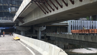 Bridge load testing eco city, Kuala Lumpur
